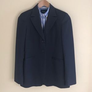 Zanella navy lightweight wool suit coat and pants